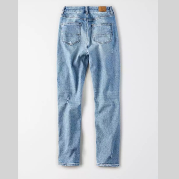 AE Stretch Ripped Mom Jean - Picture 3 of 6